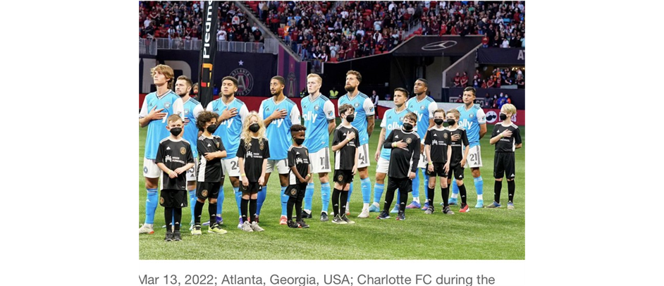 AFC 2014 Boys served as mascots for Atlanta United vs Charlotte FC