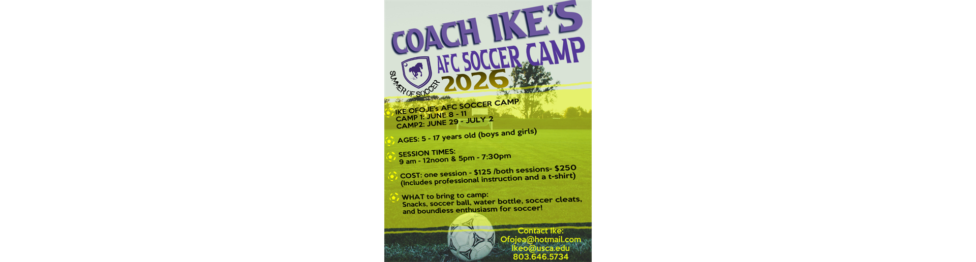 Coach Ike's AFC Socccer Camp